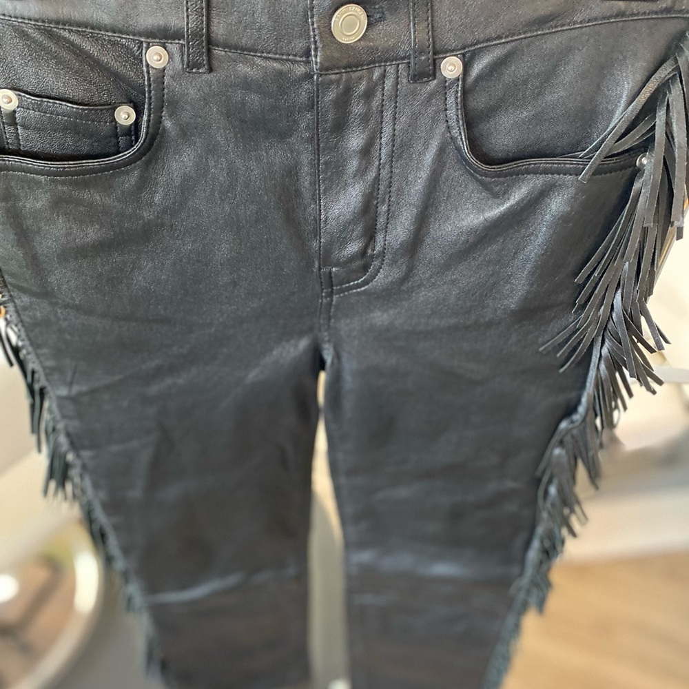 Saint Lauren leather pants